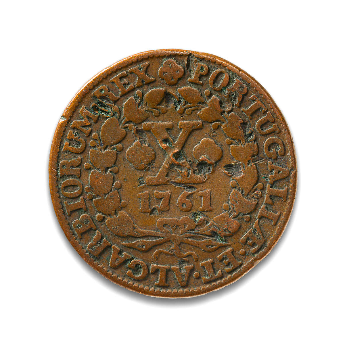 Portugal 10 Reis 1761 VF-20