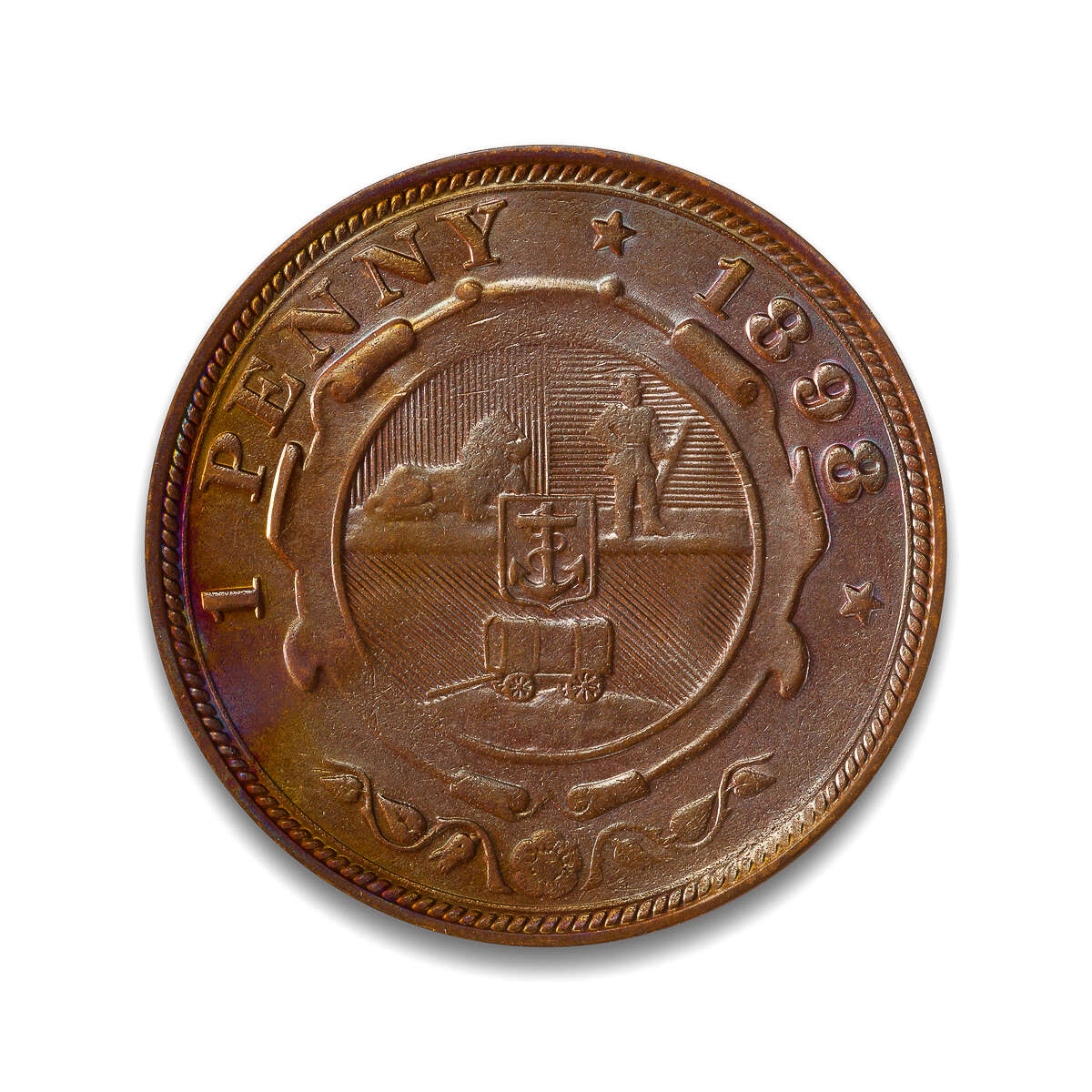 South Africa Penny 1898 ZAR MS-60