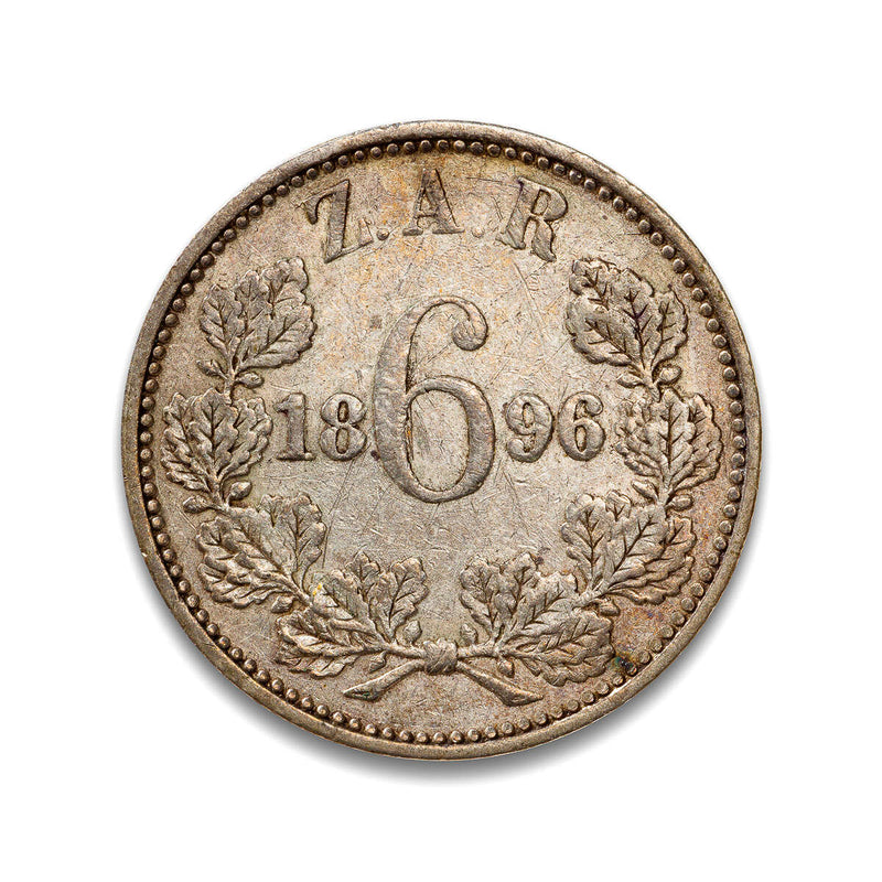 South Africa 6 Pence 1896 EF-45