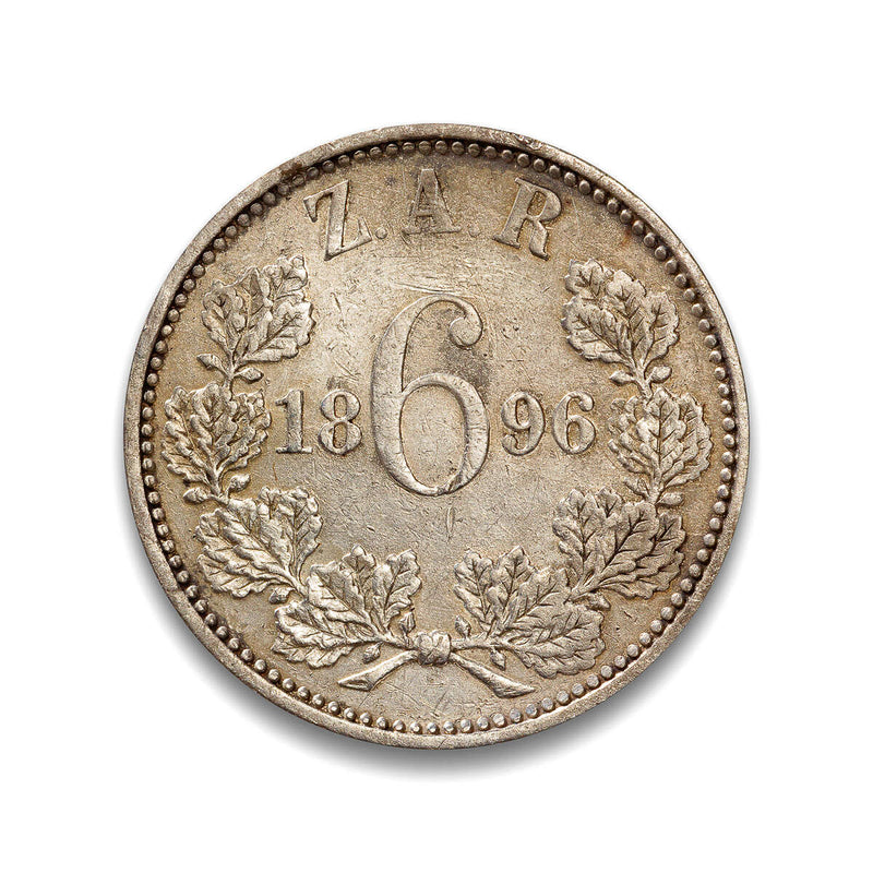 South Africa 6 Pence 1896 EF-40