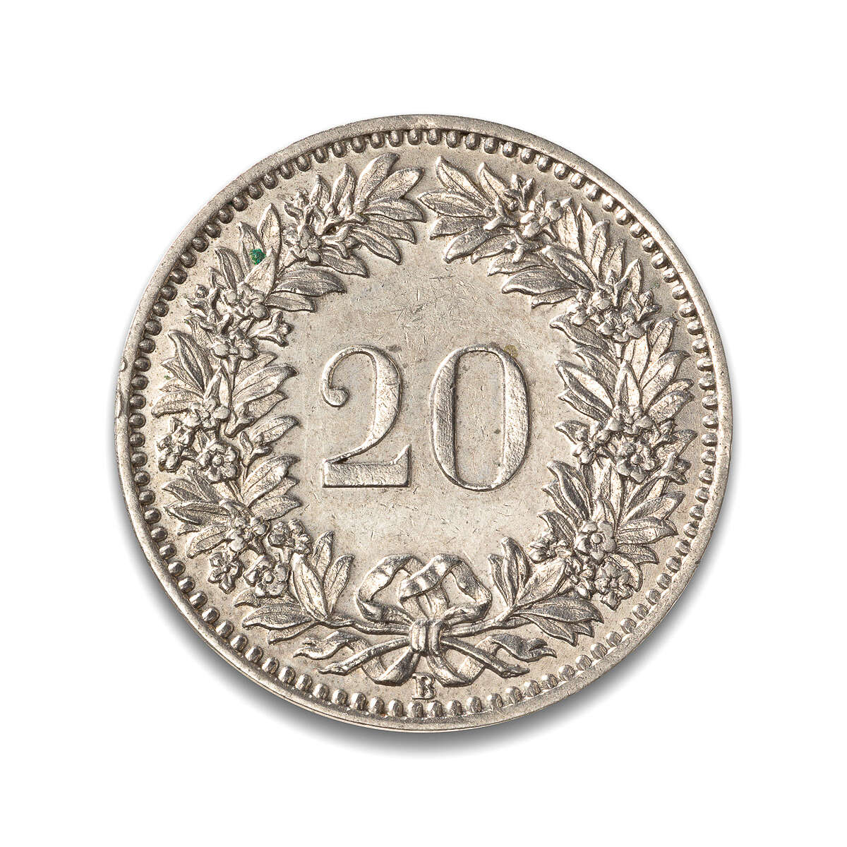 Switzerland 20 Rappen 1921 MS-60