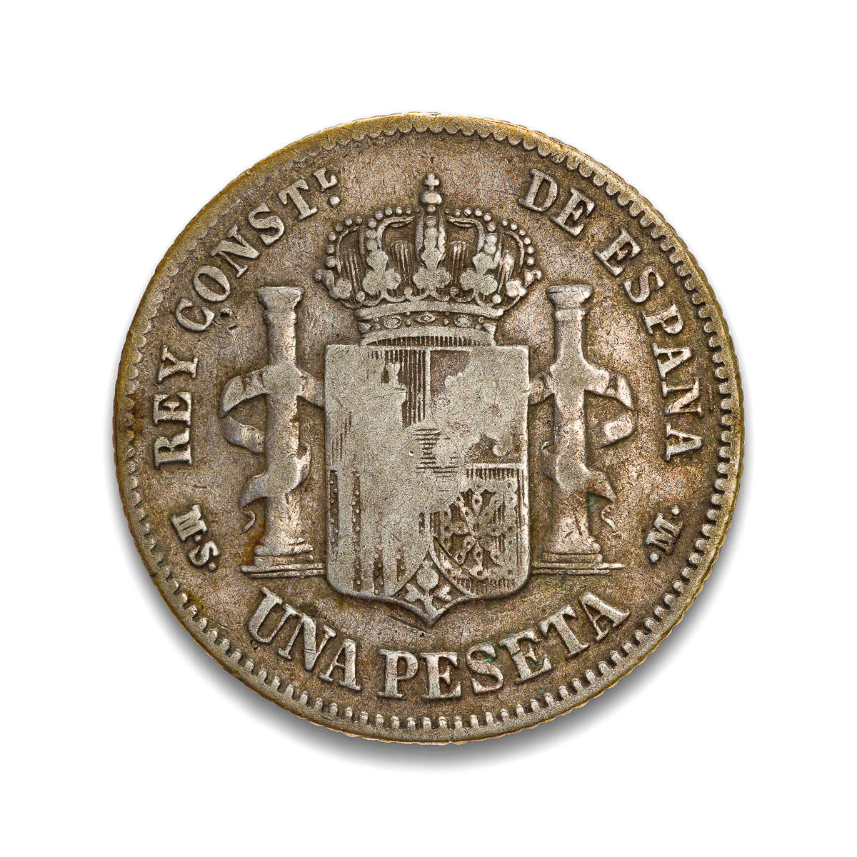 Spain Peseta 1881 VF-20