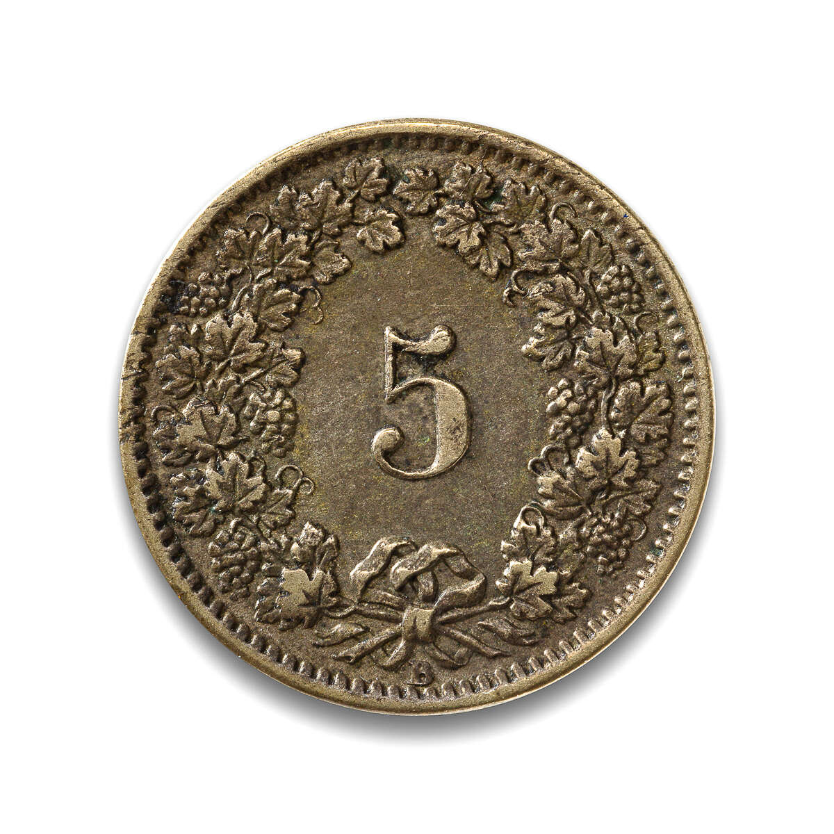 Switzerland 5 Rappen 1873 EF-40