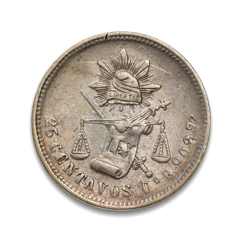 Mexico 25 Centavos 1888 EF-40