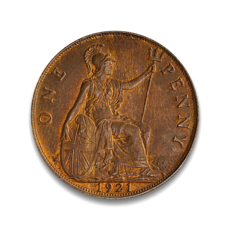 Great Britain Penny 1921 George V MS-60