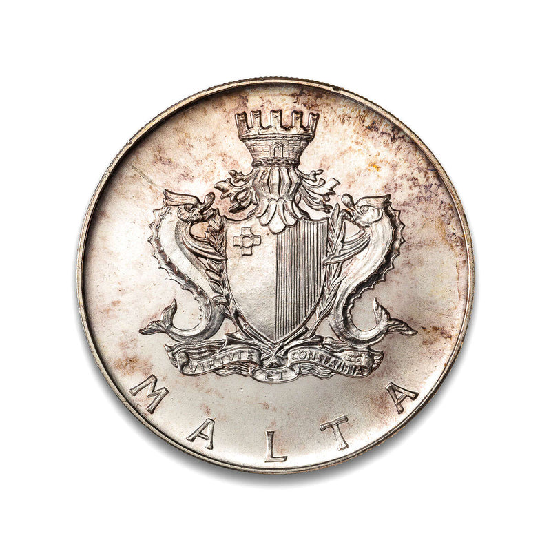 Malta 4 Pounds 1974 MS-63