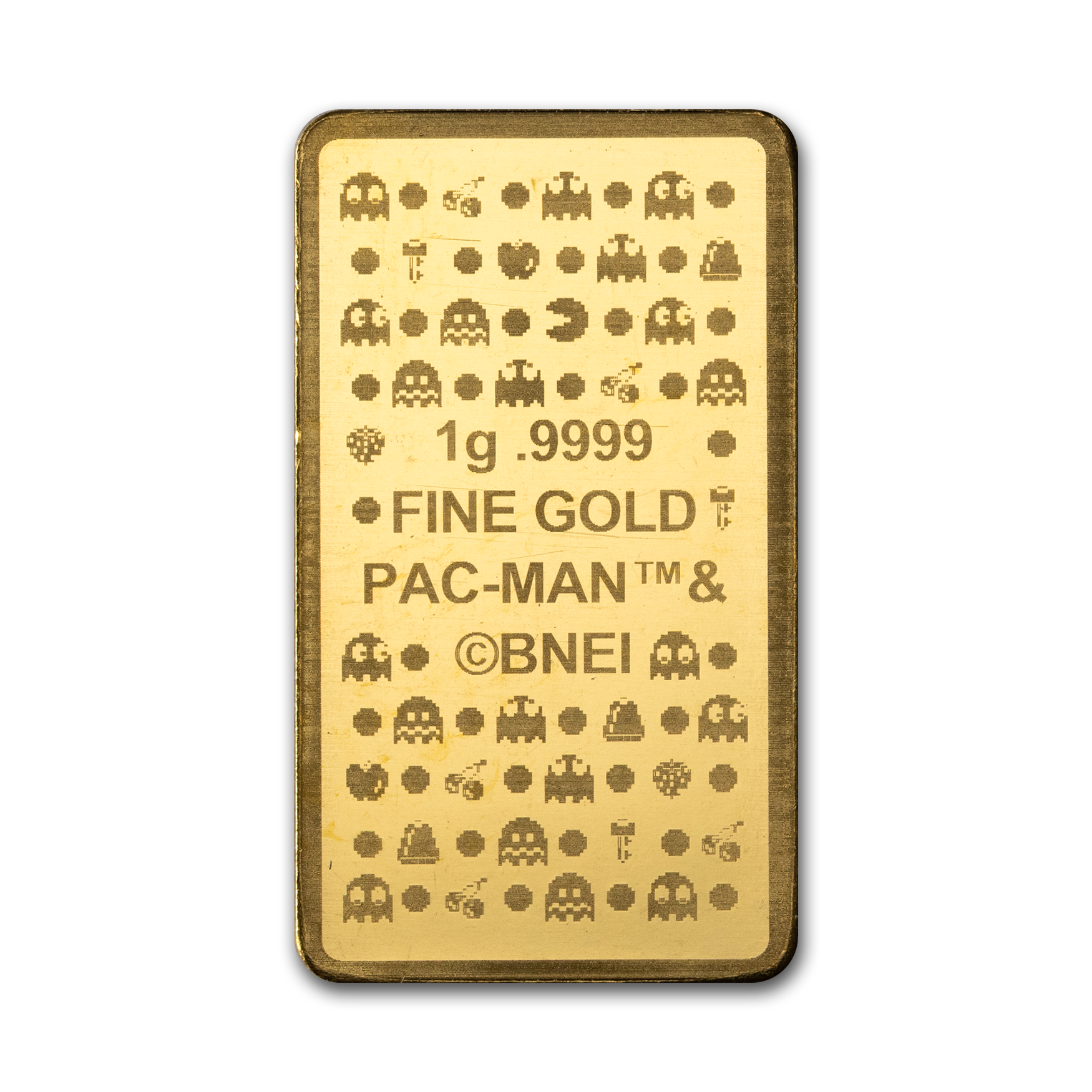 PAC-MAN™ 45th Anniversary 1g Pure Gold Bar