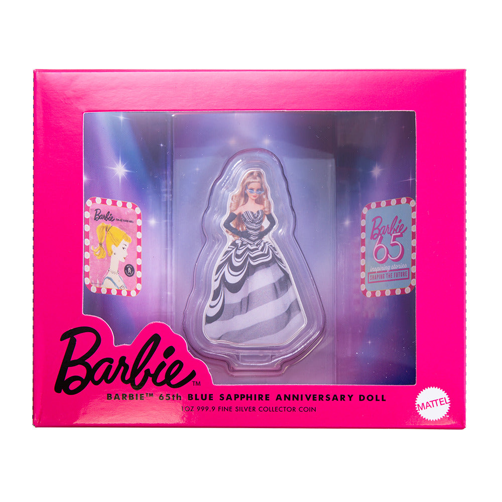 2024 $2 Barbie Blue Sapphire 65th Anniversary - Pure Silver Coin