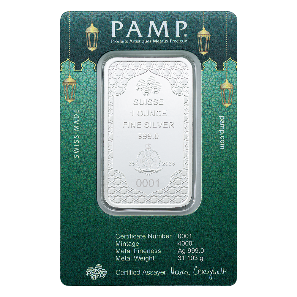 2026 $2 Eid Mubarak - 1 oz Pure Silver Bar