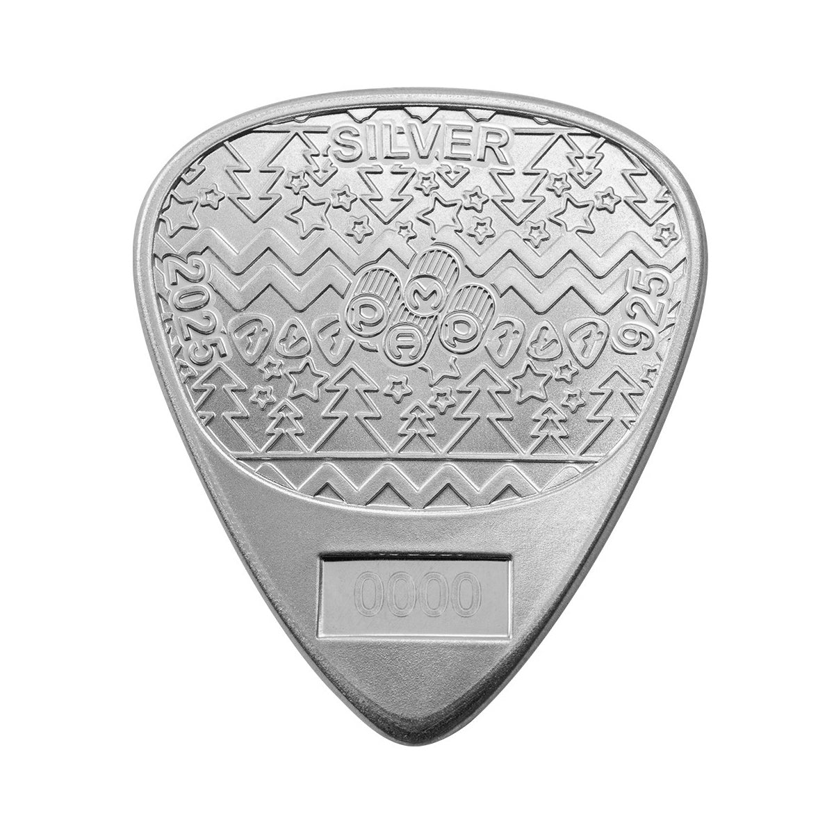 2025 Fender® Holiday Sterling Silver Guitar Pick