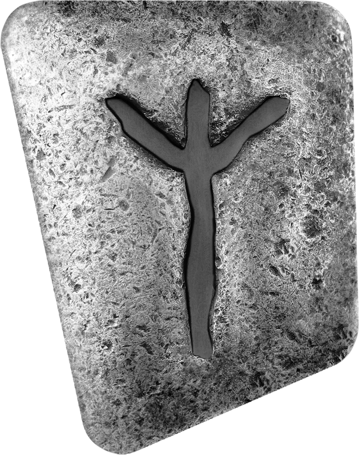 Rune Rune For Invisible Runes - 1 oz Pure Silver Cast 6-Rune Set