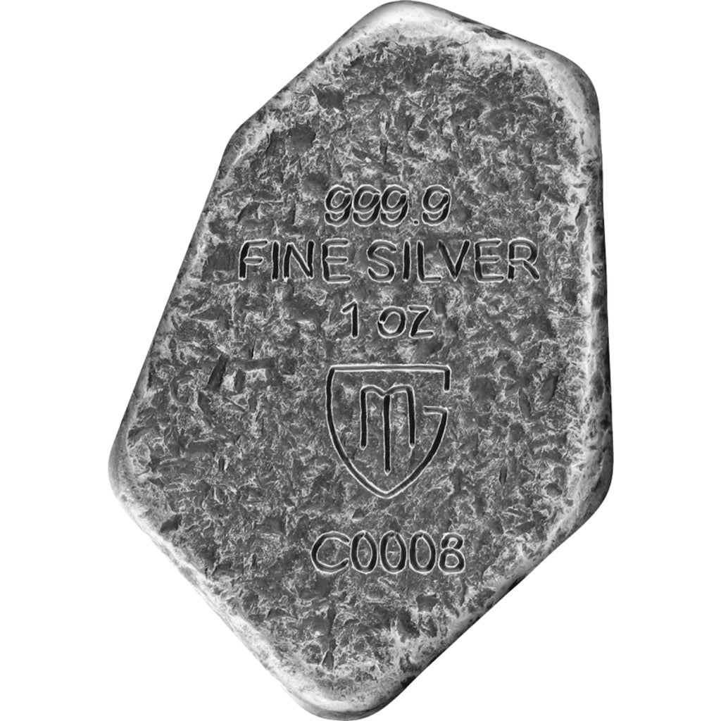 Isaz – 1 oz Pure Silver Cast Rune