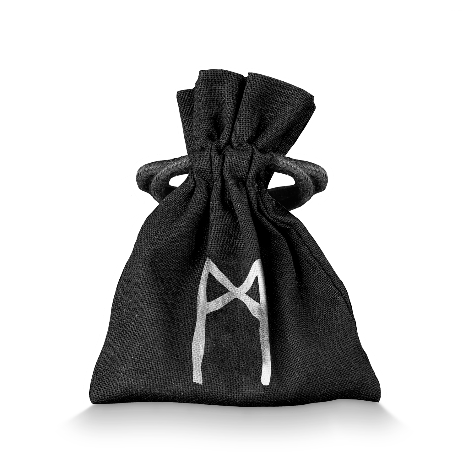 Mannaz – 1 oz Pure Silver Cast Rune with UV light