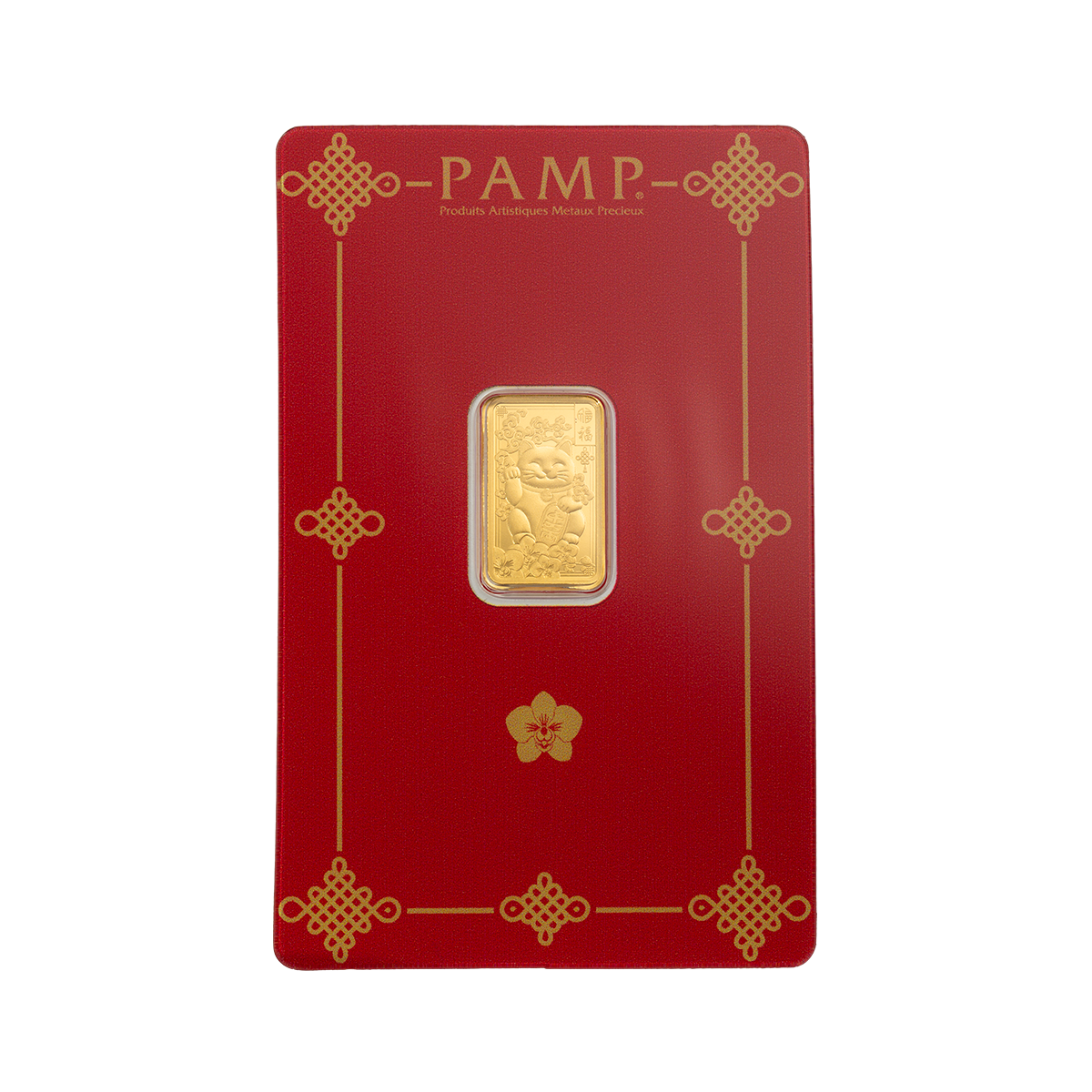 Lucky Cat - 2.5g Pure Gold Bar