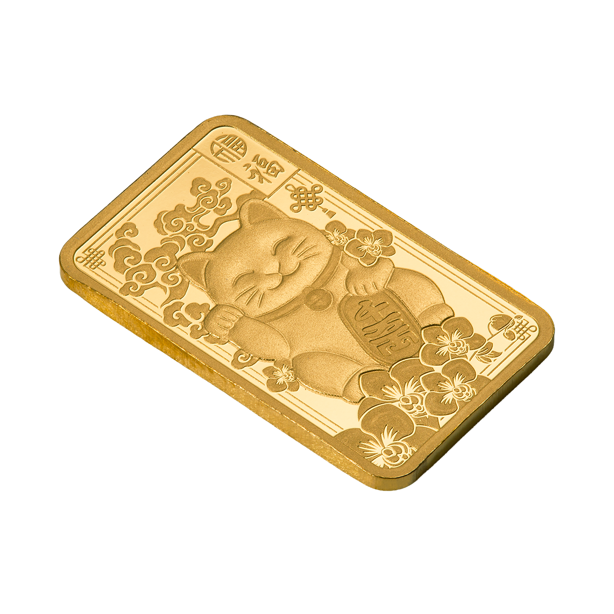 Lucky Cat - 2.5g Pure Gold Bar