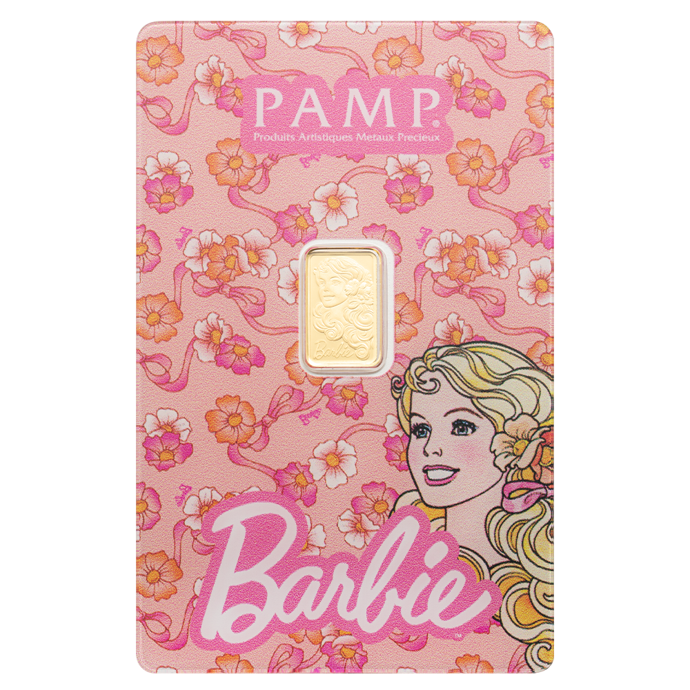 Iconic Barbie™ 1g Pure Gold Bar