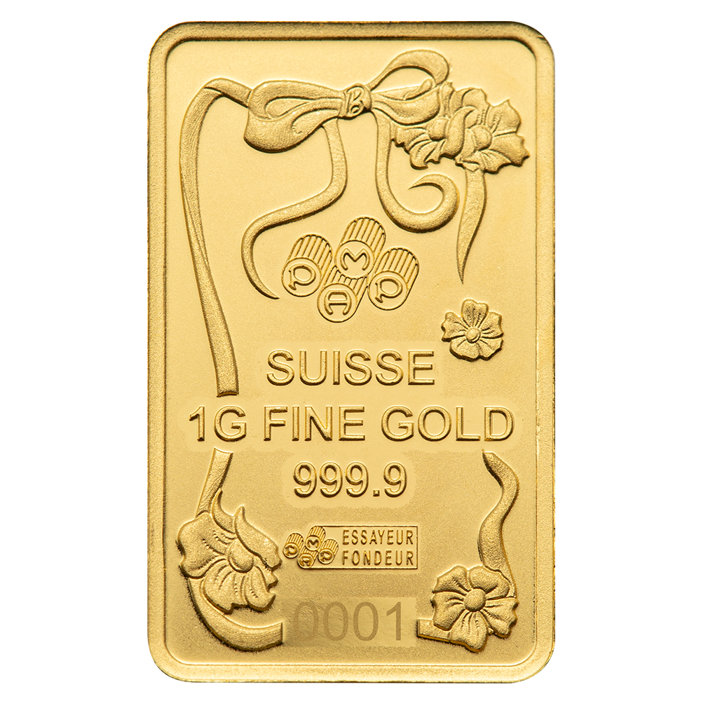 Iconic Barbie™ 1g Pure Gold Bar