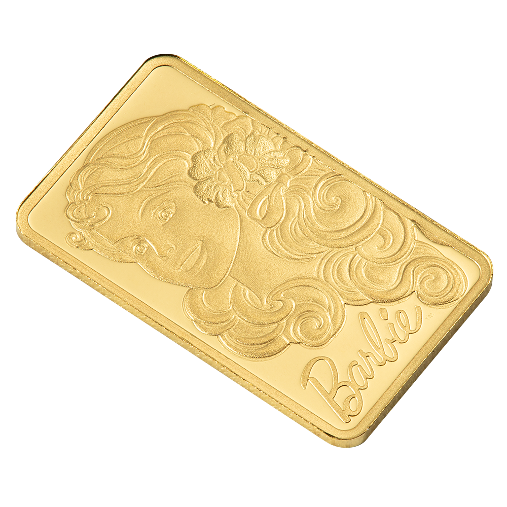 Iconic Barbie™ 1g Pure Gold Bar