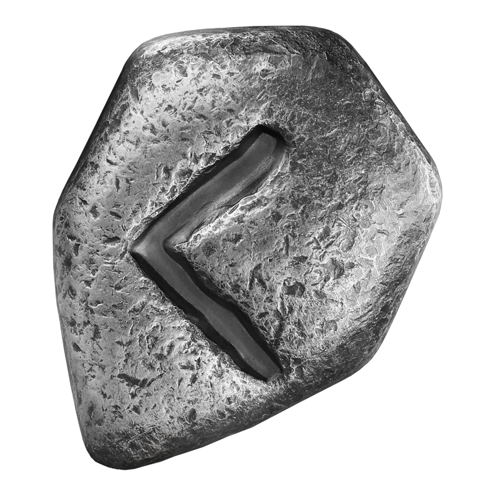 Kenaz 1 oz Pure Silver Cast Rune