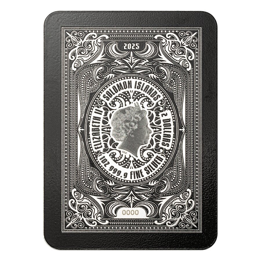 2025 $2 Royal Flush: King of Spades - Pure Silver Coin