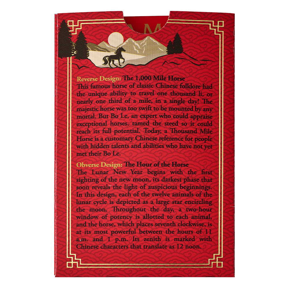 2026 Lunar Legends Year of the Horse  - 10g Pure Silver Bar