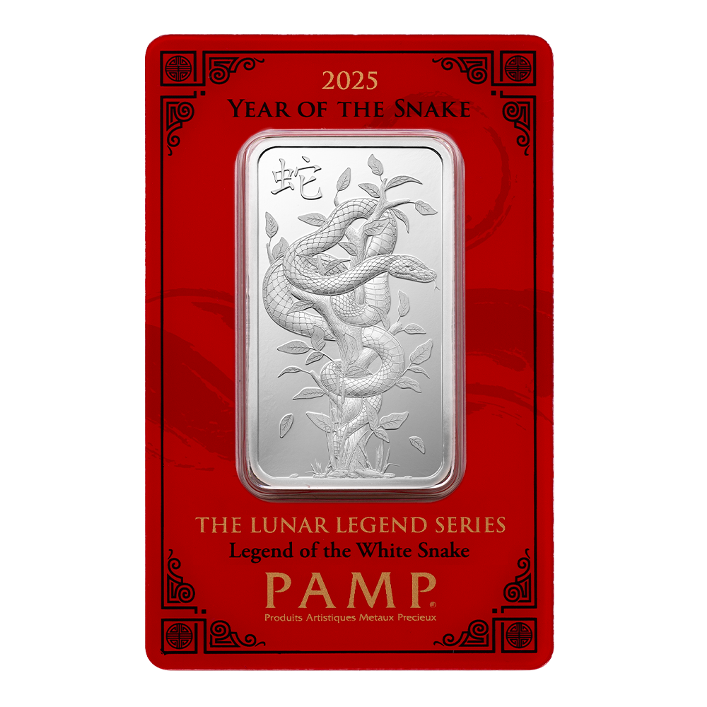 2025 Lunar Year of the Snake: Legend of the White Snake - 1oz Pure Silver Bar