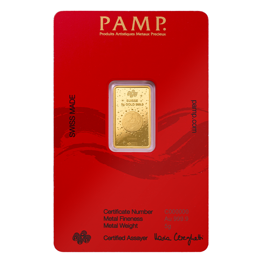 2025 Lunar Year of the Snake: Legend of the White Snake - 5g Pure Gold Bar