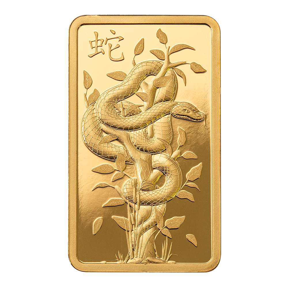 2025 Lunar Year of the Snake: Legend of the White Snake - 5g Pure Gold Bar