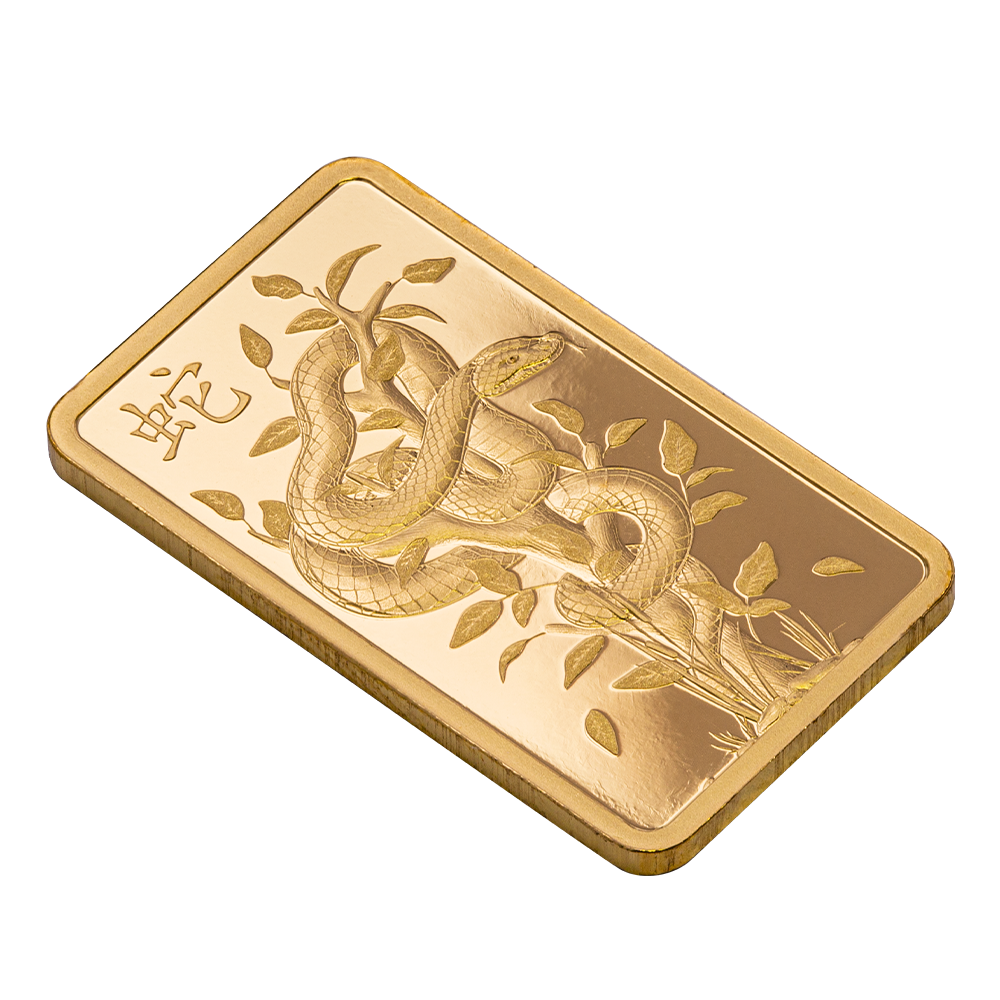 2025 Lunar Year of the Snake: Legend of the White Snake - 5g Pure Gold Bar