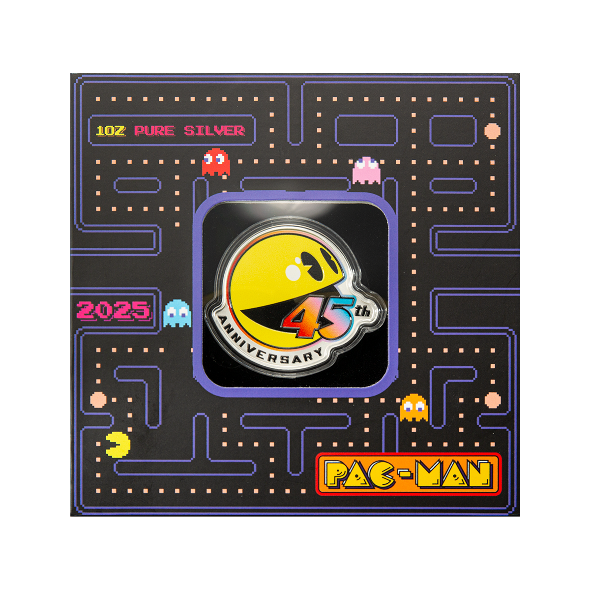 2025 $2 PAC-MAN™45th Anniversary - Pure Silver Coin