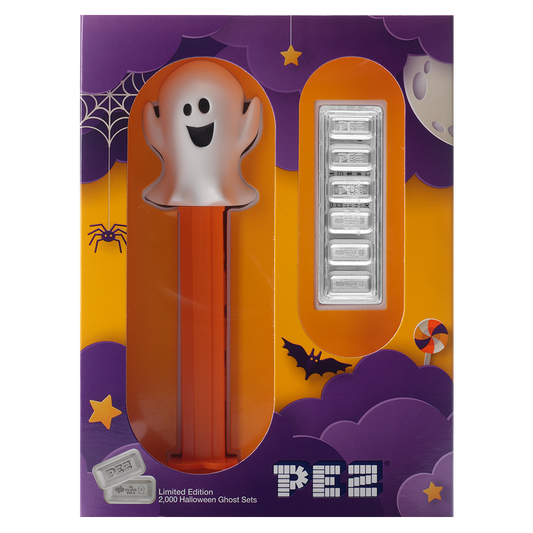 PEZ® Halloween Ghost Pure Silver Gift Set