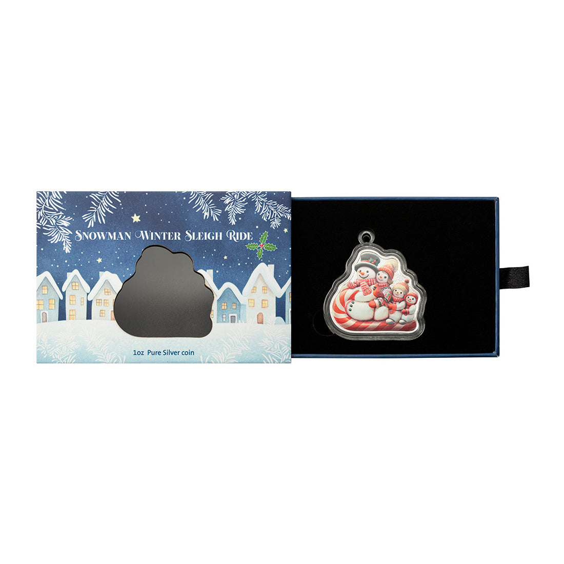 2025 $2 Snowman Sleigh Ride - Pure Silver Coin