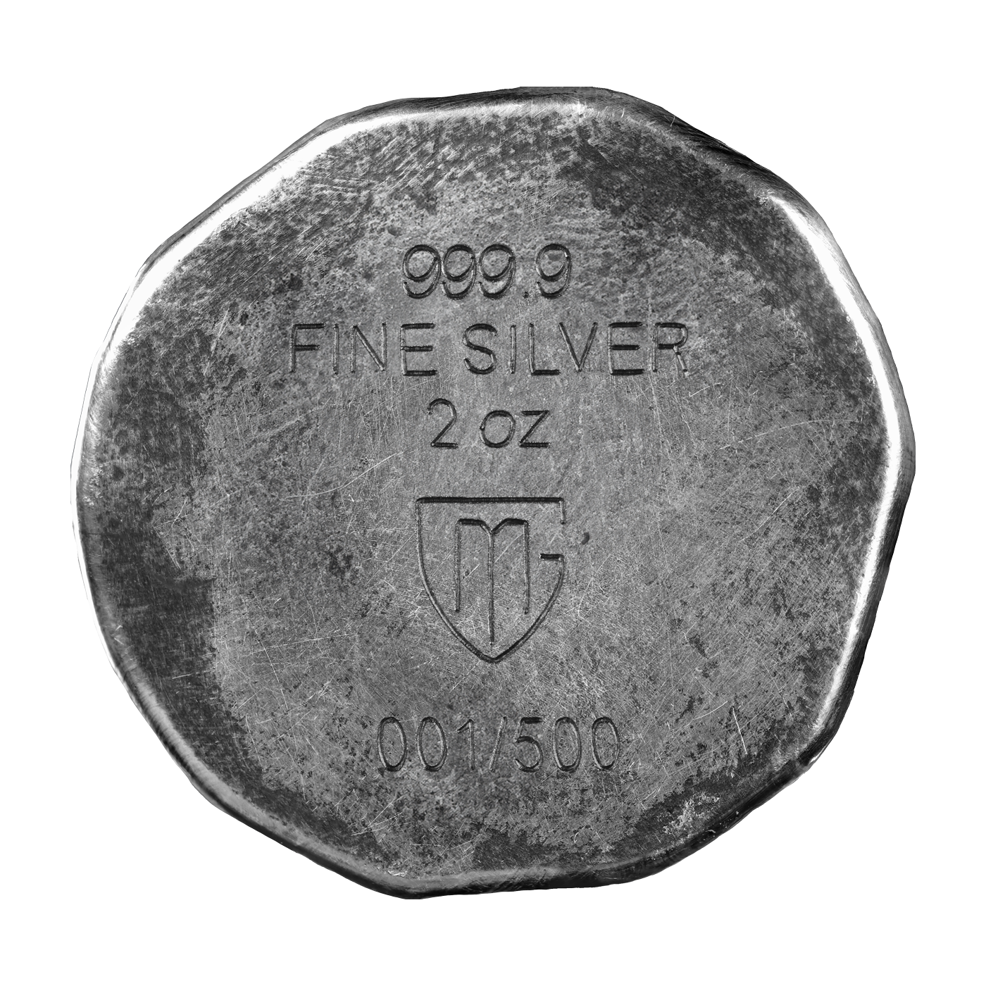 Vegvísir – 2 oz Pure Silver Stamp Bar with UV light