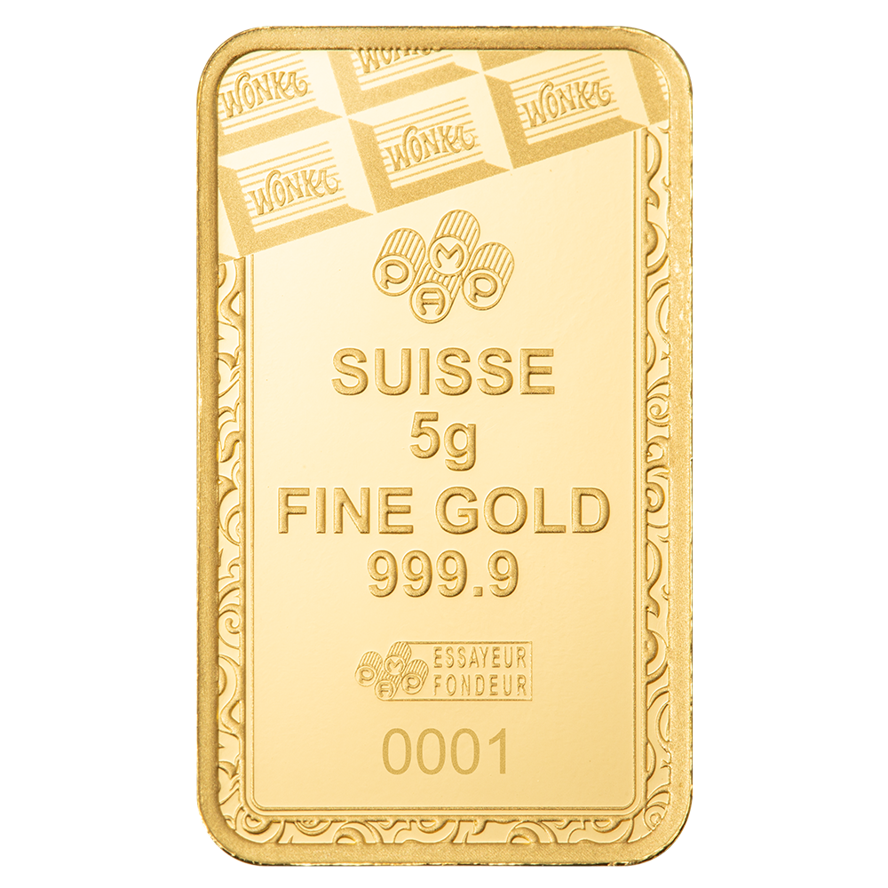 Willy Wonka & The Chocolate Factory - 5g Pure Gold Bar
