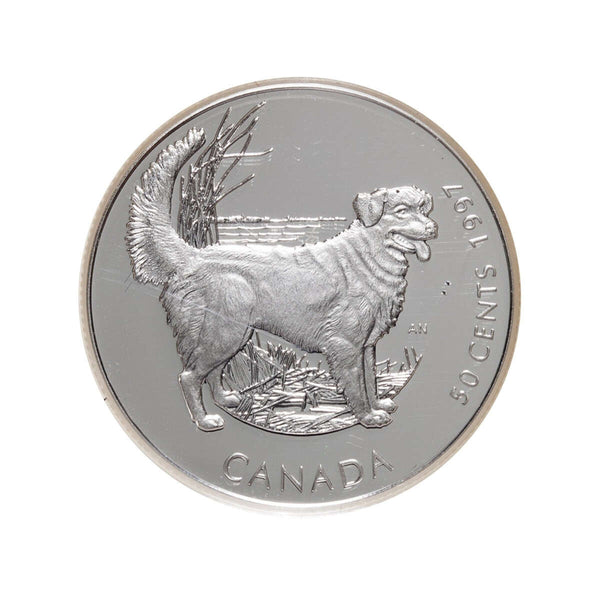 1997 50c Best Friends Series: Novia Scotia Duck Tolling Retriever - Sterling Silver Coin Default Title