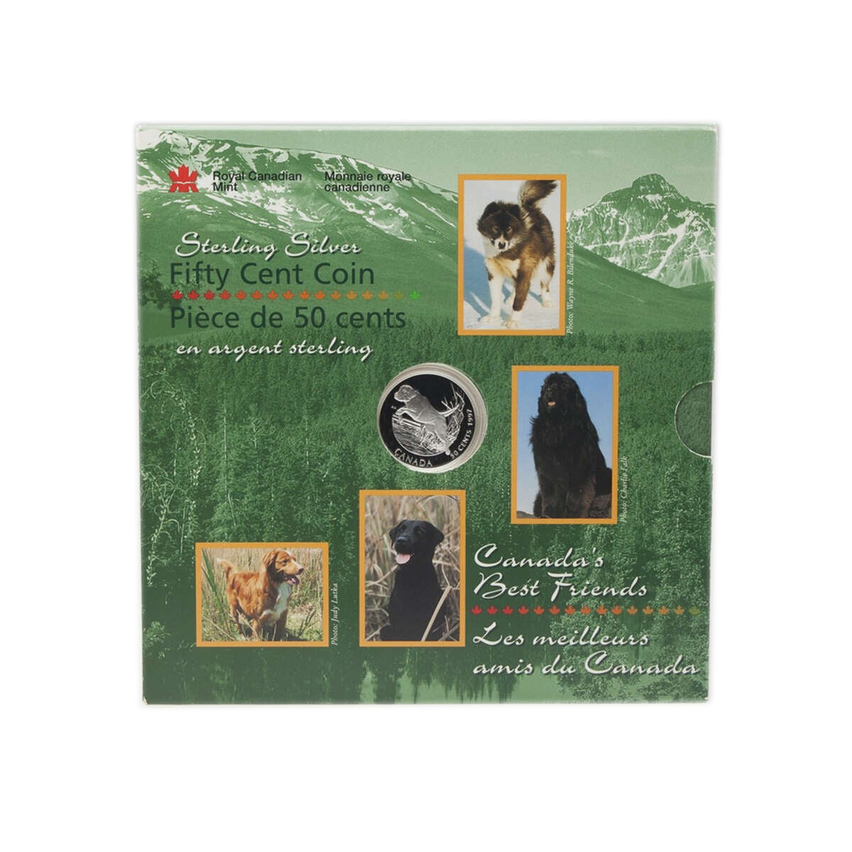 1997 50c Best Friends Series: Labrador Retriever - Sterling Silver Coi
