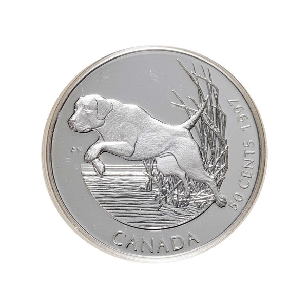 1997 50c Best Friends Series: Labrador Retriever - Sterling Silver Coin Default Title