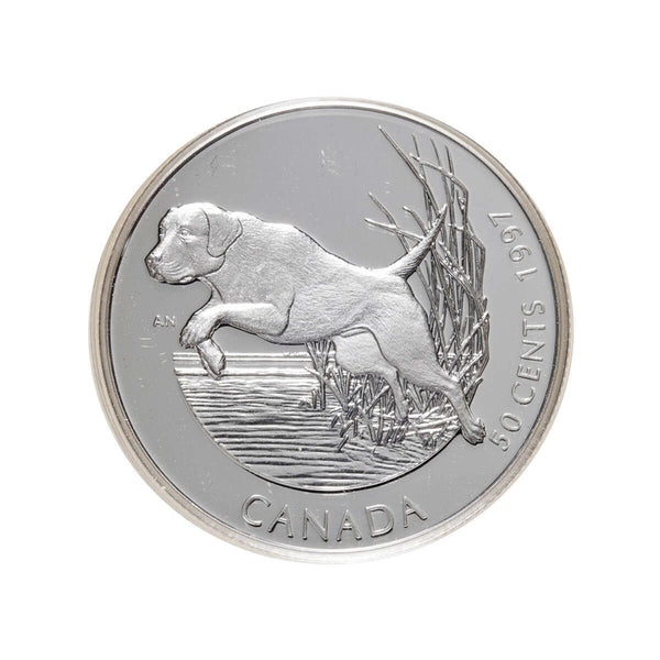 1997 50c Best Friends Series: Labrador Retriever - Sterling Silver Coi