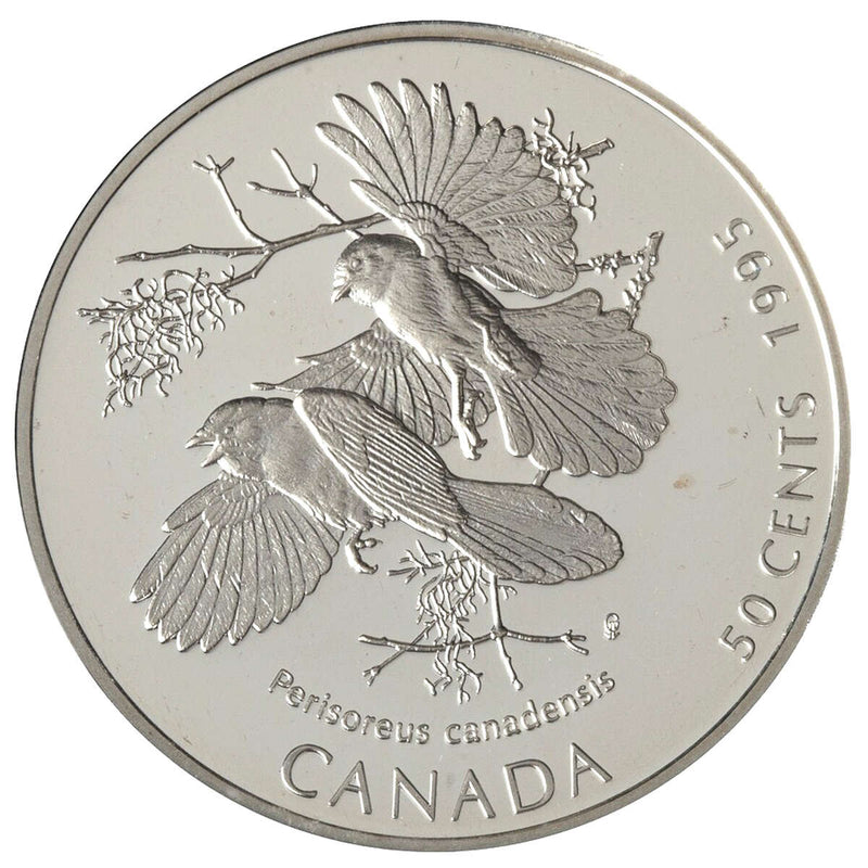 1995 50c Birds of Canada Series - Sterling Silver 4-Coin Set Default Title