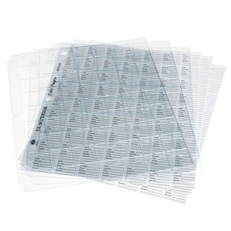 UA Superior Coin Pages 63 pockets