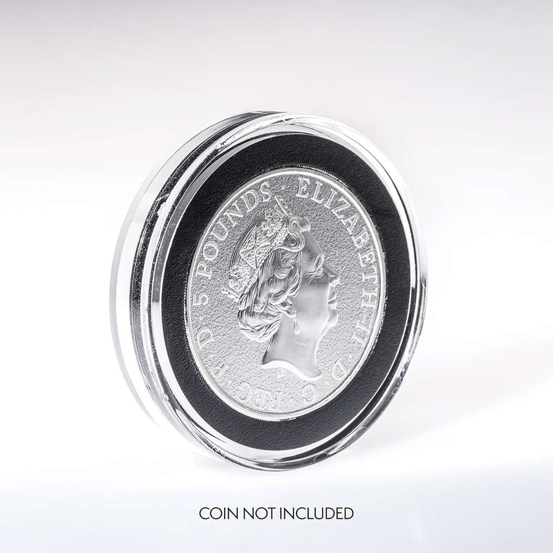 Silver Bullion Capsules 38mm - 2oz. Queen's Beasts / Scottsdale Rounds