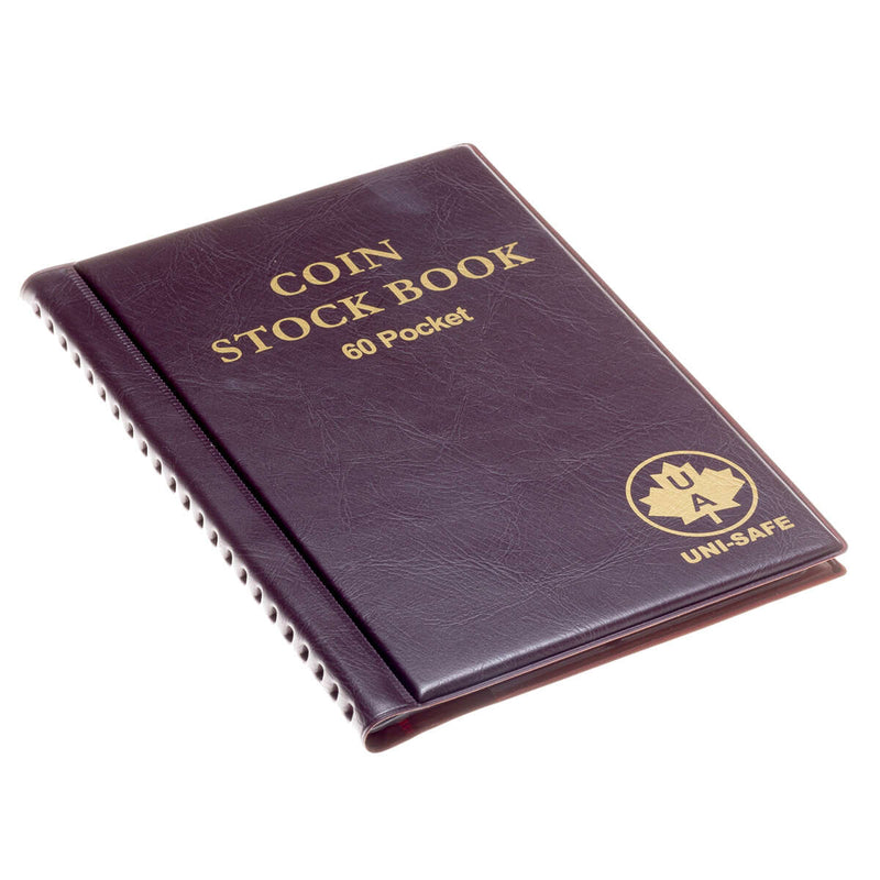 Coin Stock Book (60 Pocket) Brown