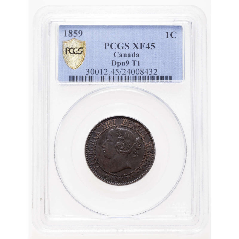 1 cent 1859 Narrow 9 DP