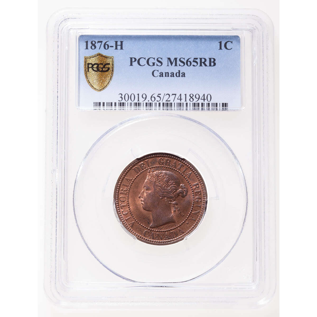 1 cent 1876H Red and Brown PCGS MS-65 Default Title