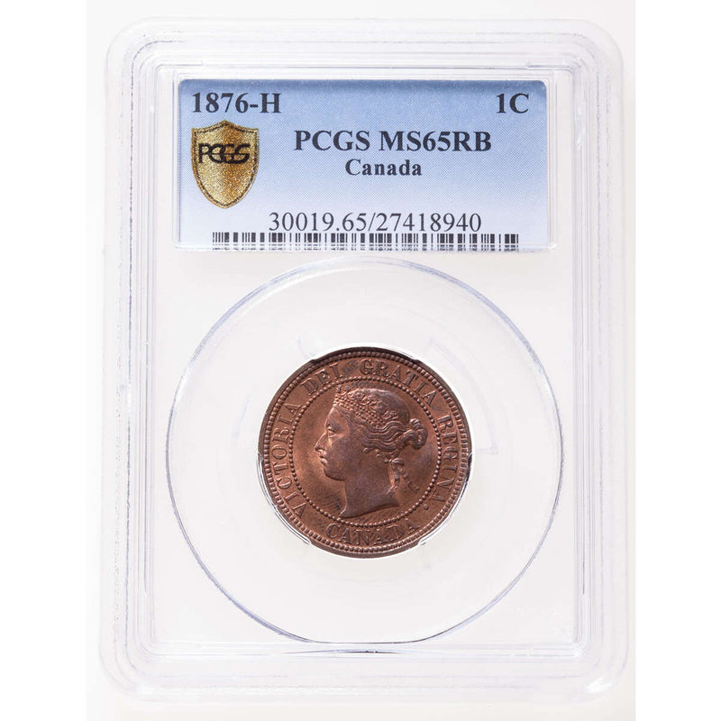 1 cent 1876H Red and Brown PCGS MS-65 Default Title
