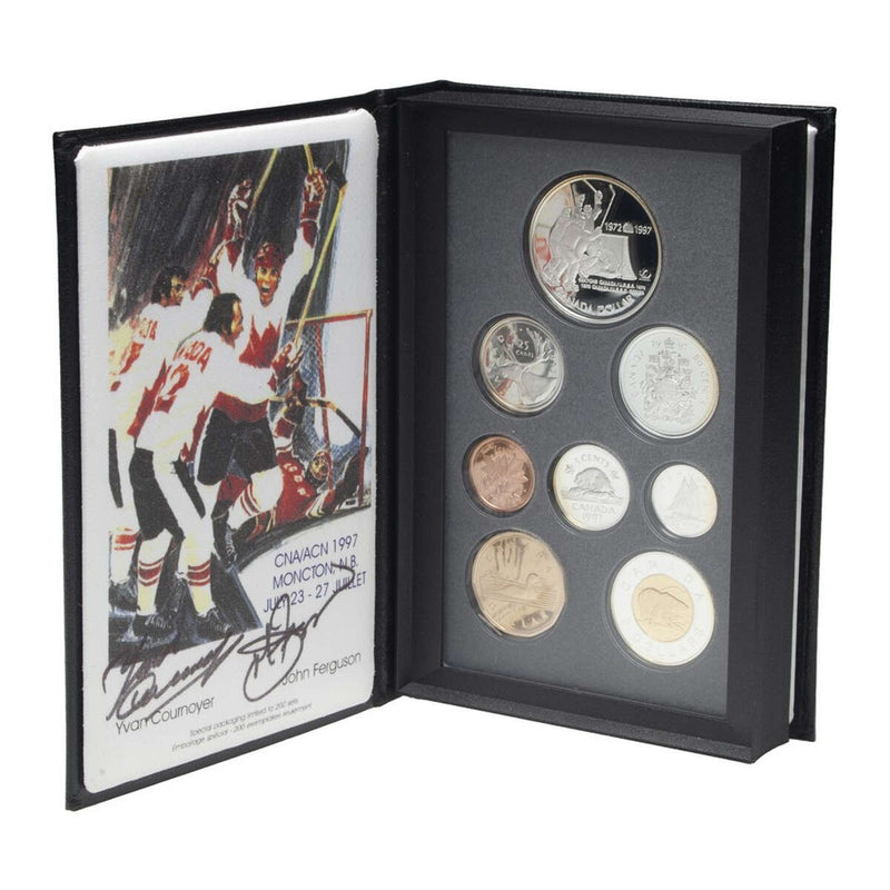 1997 Proof Set - Loon / Hockey / Bear - CNA Edition (Canadian Numismatic Association) signed Cournoyer / Ferguson Default Title