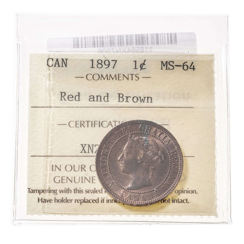 1 cent 1897  ICCS MS-64 Default Title
