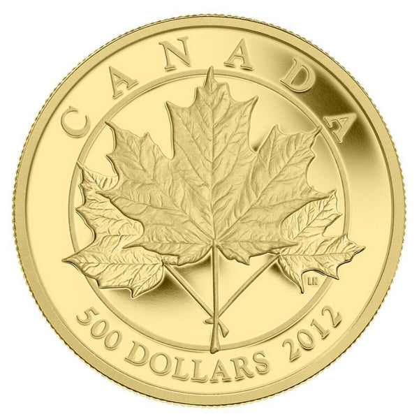 2012 $500 Maple Leaf Forever - Pure Gold Coin