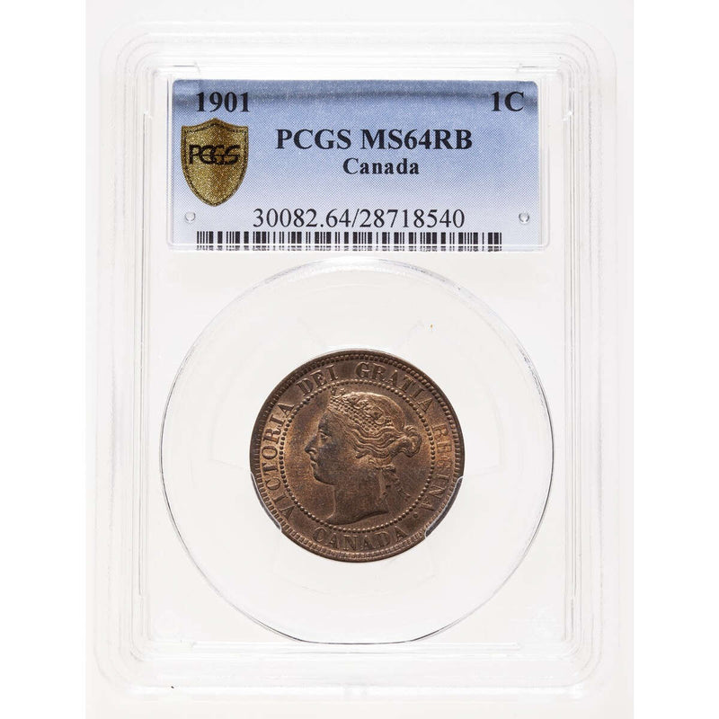 1 cent 1901 Red and Brown PCGS MS-64 Default Title