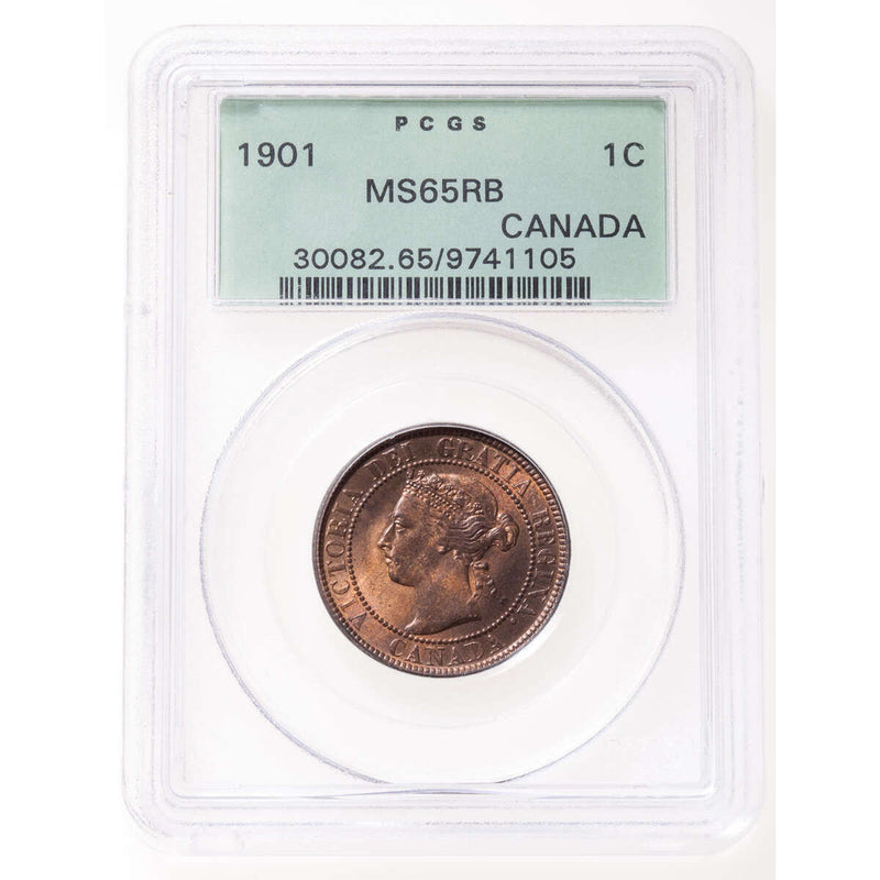 1 cent 1901 Red and Brown PCGS MS-65 Default Title